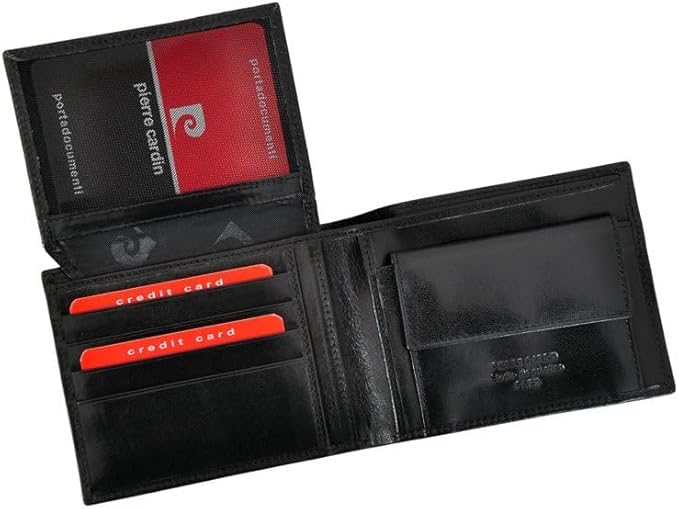 Box portafoglio e cintura in vera pelle Pierre Cardin