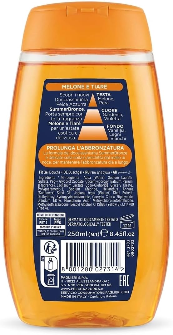 FELCE AZZURRA Docciaschiuma SUMMER MELONE E TIARE 250ml