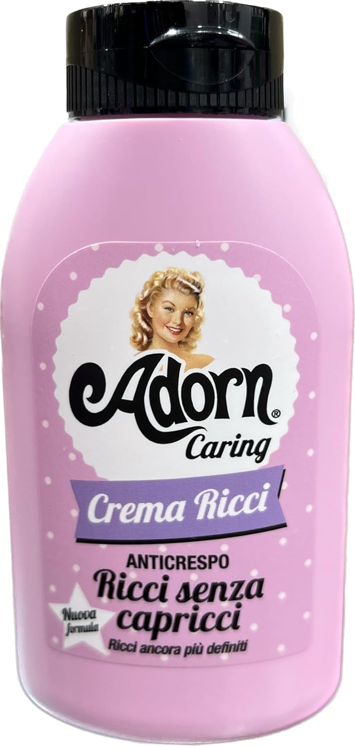 ADORN set BASIC capelli ricci SHAMPOO GLOSSY + CREMA RICCI per ricci perfetti e definiti senza capricci