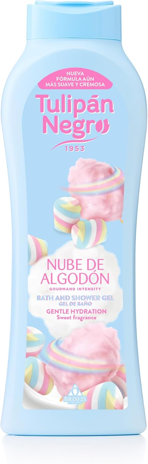 Tulipan nero, gel da bagno nuvole di cotone, morbido idrato, 650 ml