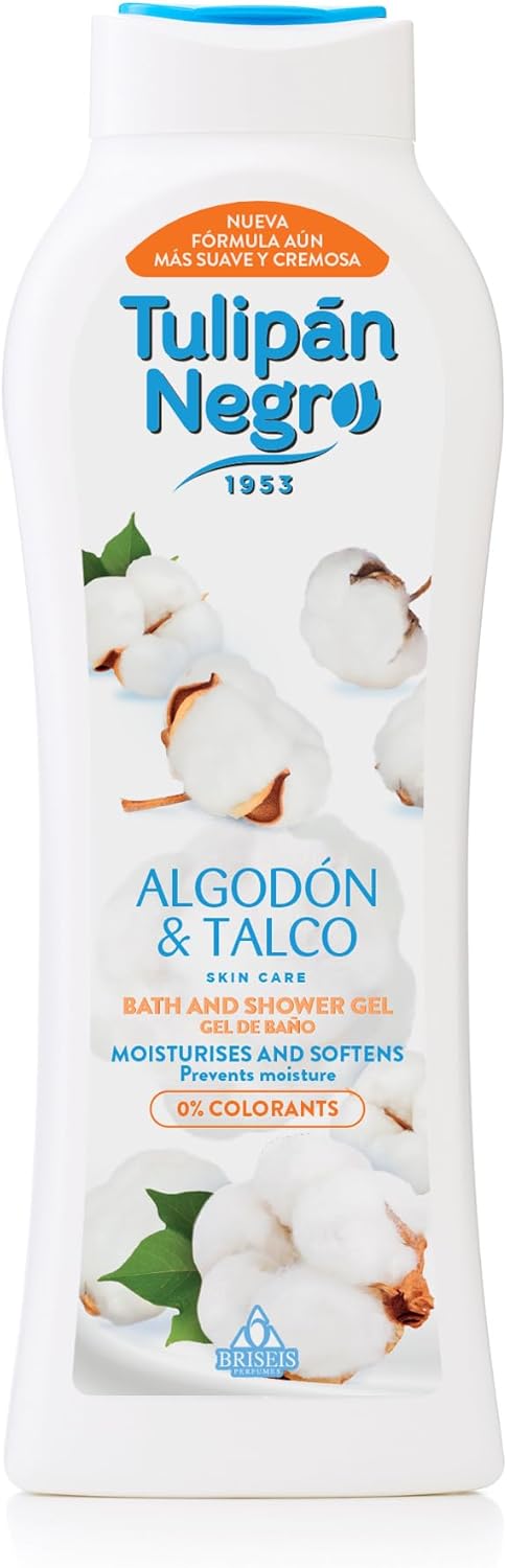 Tulipan nero, gel da bagno algodon e cotone, morbido idrato, 650 ml