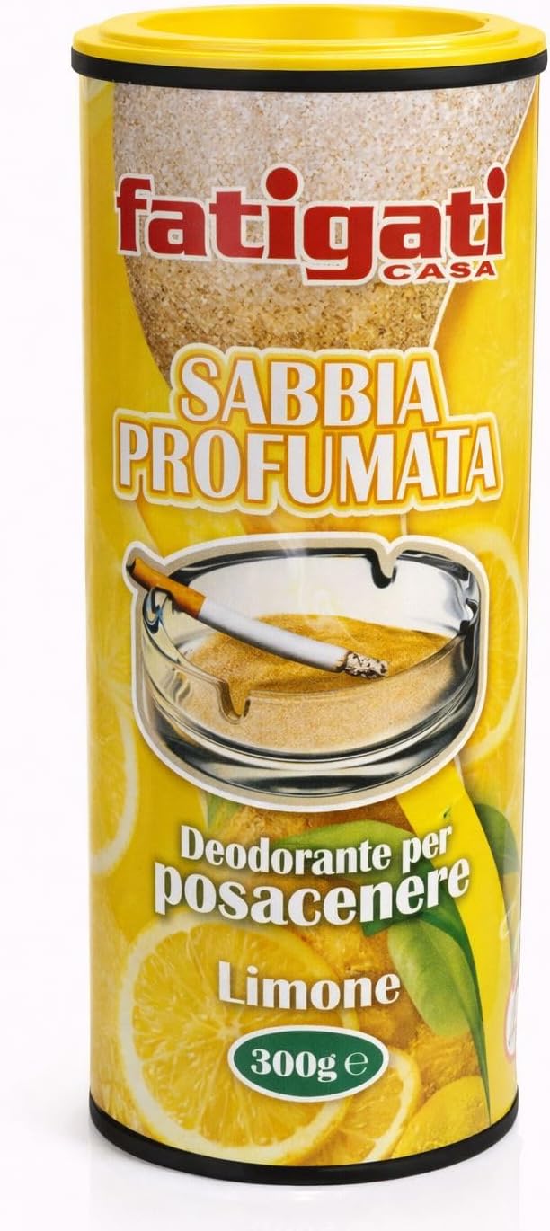 Sabbia Profumata per Posacenere, Assorbe Cenere e Odori, Profumazioni Assortite, Set da 4/8/12 Pezzi