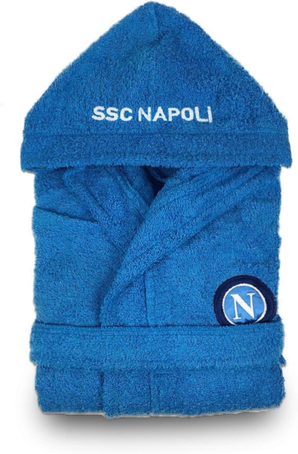 SSC NAPOLI Accappatoio Spugna Adulto Ufficiale Idea Regalo Calcio 100% Cotone