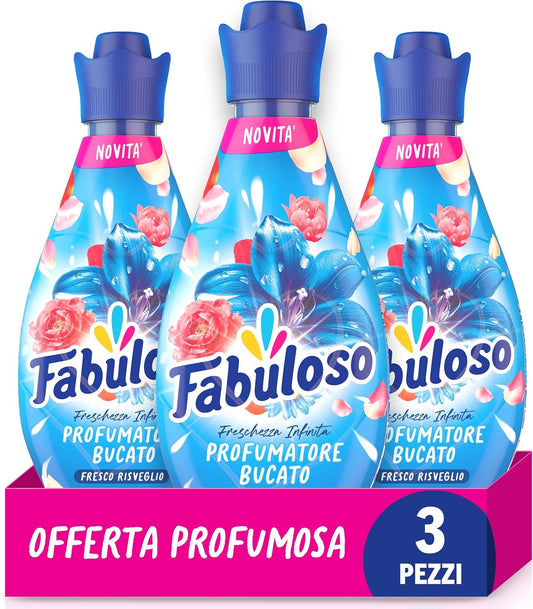 Fabuloso Ammorbidente Liquido per Bucato Freschezza Infinita 3x 730 ml