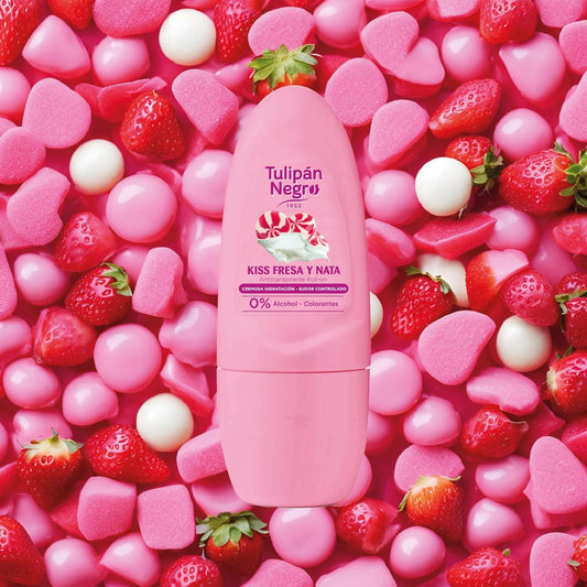 TULIPAN NERO, ANTRITRANSPIRANTE ROLL ON FRAGOLA E PANNA 50ML