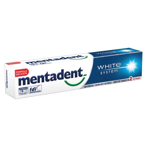 MENTADENT DENTIFRICIO WHITE SYSTEM NEW 75 ML