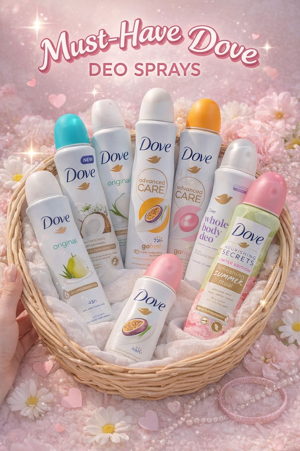 Set 8 Deodoranti Dove da Donna, 150ml