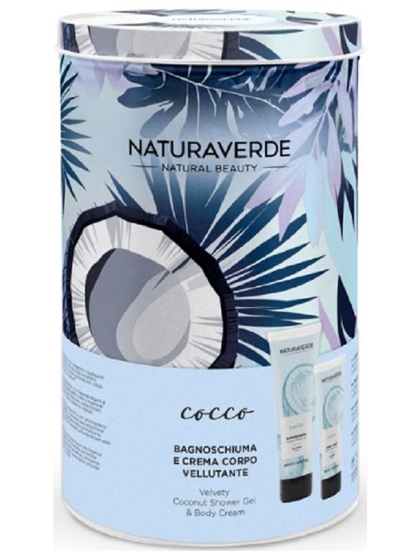 NATURAVERDE COFFRET SENSORIALE COCCO S/G 200 ML + C/C 100 ML