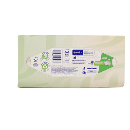 Tempo Pacchetti Di Carta Natural & Soft, 4 Veli, Resistenti In Lavatrice, Fazzoletti Naturali E Morbidi, Senza Profumo, Coloranti E Allergeni, 12 Confezioni da 70 Fazzoletti Monouso