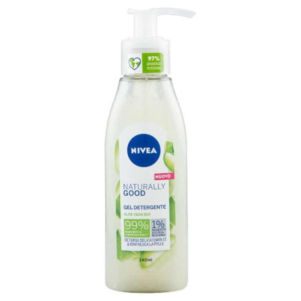 NIVEA NATURALLY GOOD GEL DETERGENTE 140ML