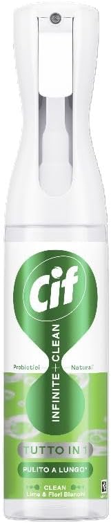 Cif Infinite Clean Spray Multiuso lime e Fiori Bianchi con Probiotici 280ml