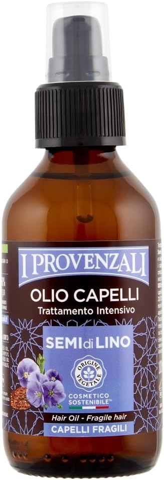 I Provenzali | Olio Semi di Lino, Trattamento Intensivo per Capelli Fragili, 100 ml