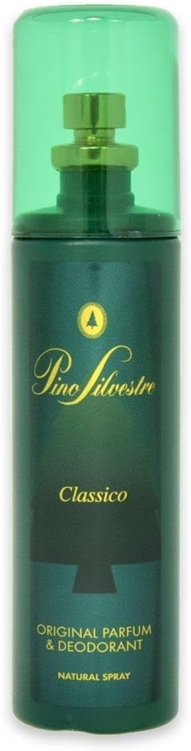 Pino Silvestre Confezione Regalo Uomo - Profumo Eau de Perfum 75 Ml, Deodorante Profumato 100 Ml, Bagnoschiuma 400 Ml