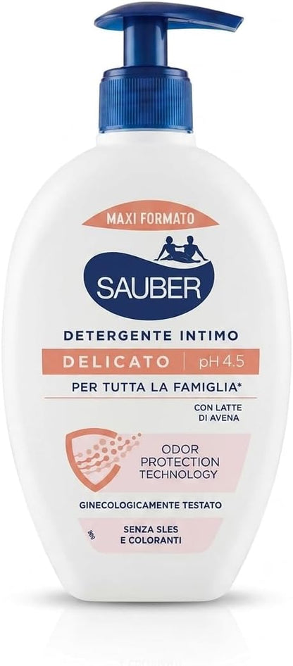 SAUBER Detergente intimo delicato pH4.5, 350 ml