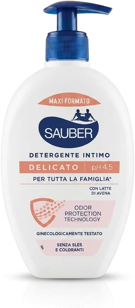 SAUBER Detergente intimo delicato pH4.5, 350 ml