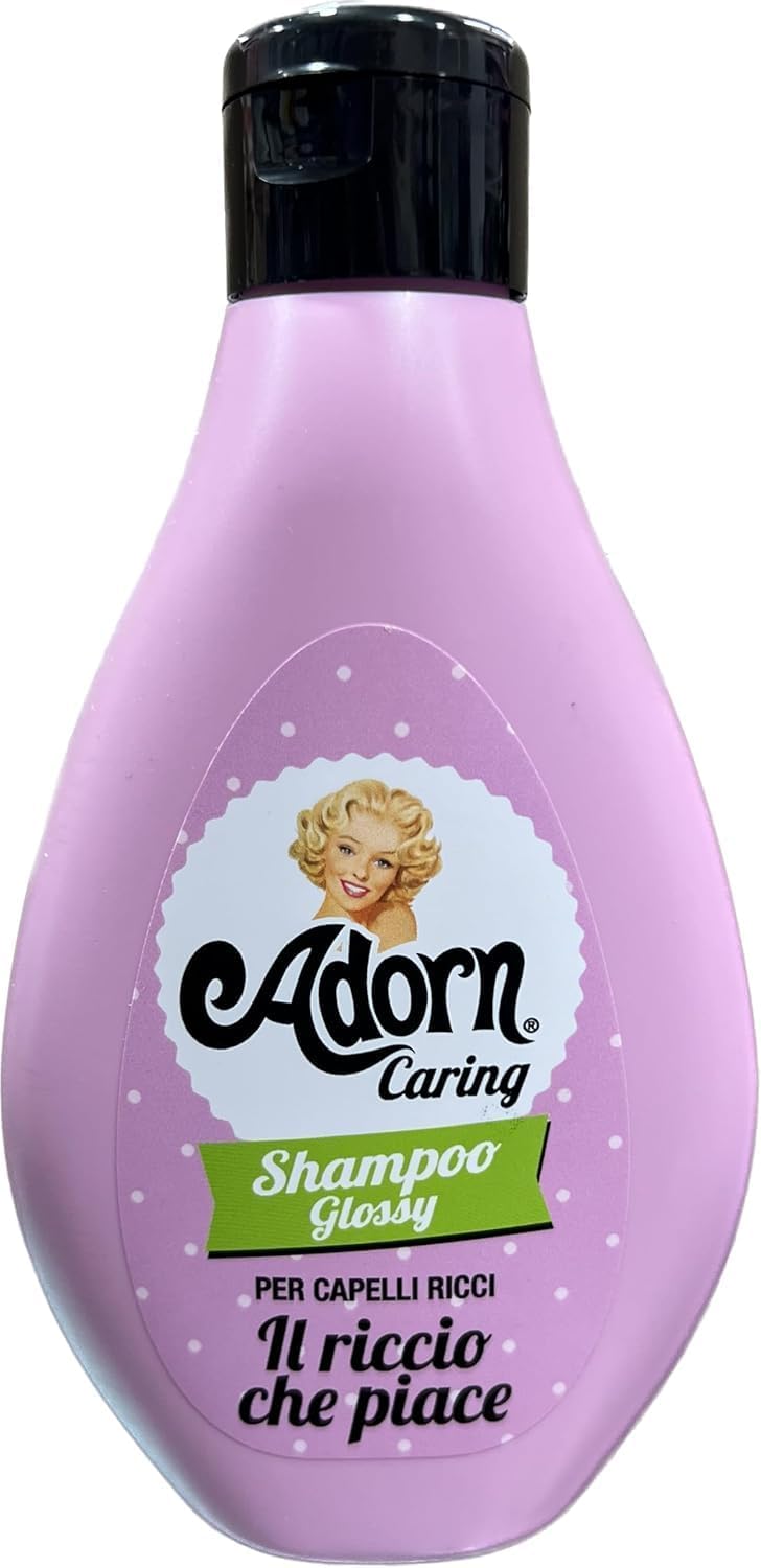 ADORN set BASIC capelli ricci SHAMPOO GLOSSY + CREMA RICCI per ricci perfetti e definiti senza capricci