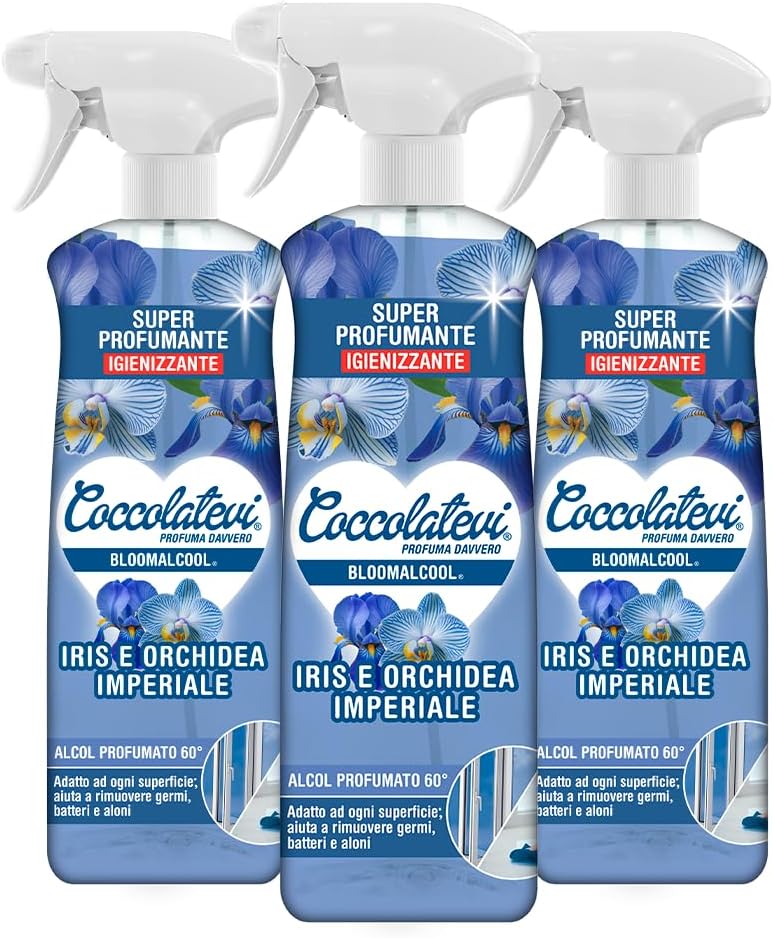 COCCOLATEVI Bloomalcool 60° 750 ml, Detergente Multiuso Profumato