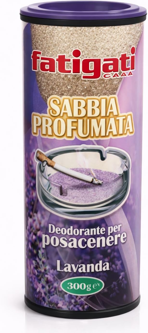 Sabbia Profumata per Posacenere, Assorbe Cenere e Odori, Profumazioni Assortite, Set da 4/8/12 Pezzi