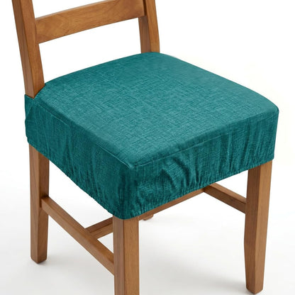 4 Cuscini Sedia 40x40 Imbottiti, Cotone e Poliestere, Comfort 5 cm, con Elastico Perimetrale e Fascia 12 cm, Antiscivolo Marca: imi shop