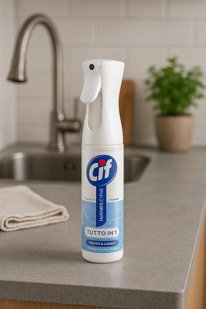 Cif Infinite Clean Spray Multiuso Fior di Loto & Sali Minerali con Probiotici – Pulizia Profonda e Lunga Durata – Per CIF 280