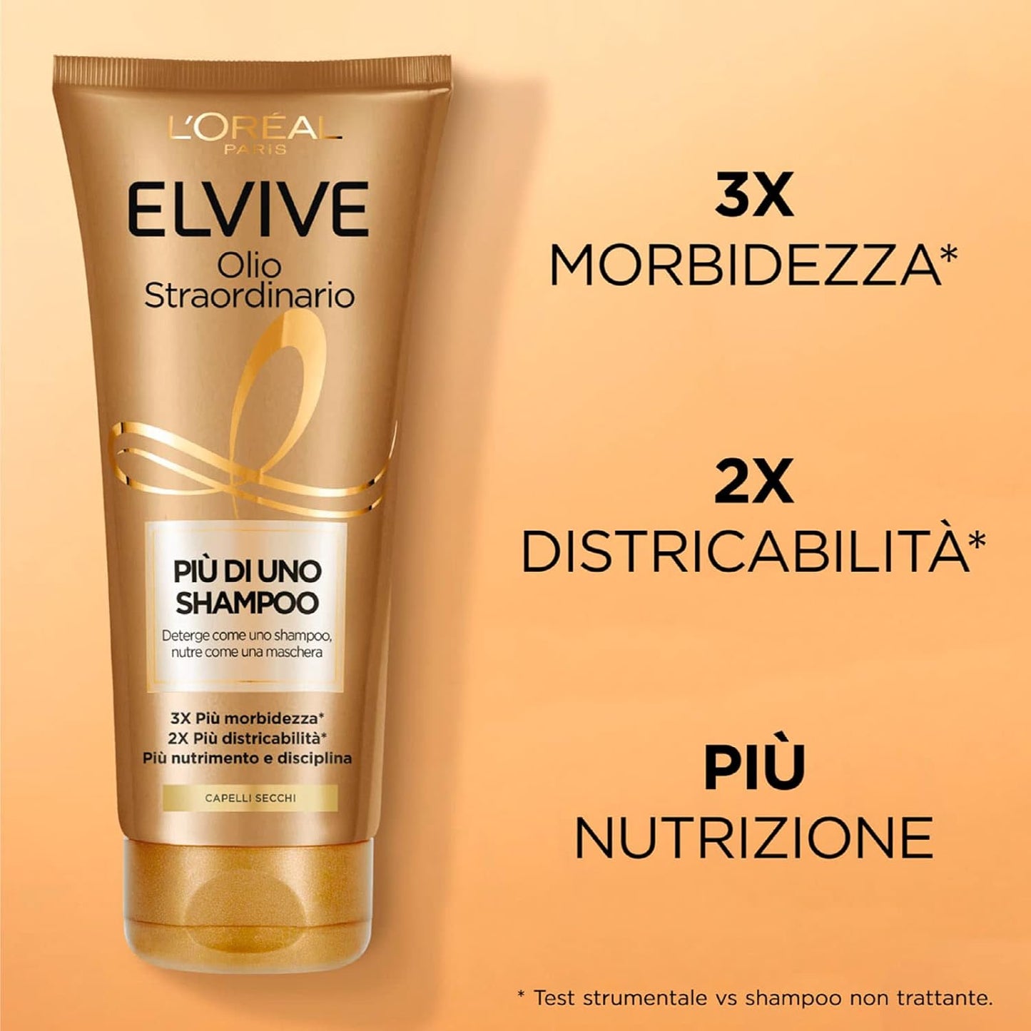 2x L'Oréal Paris Elvive Olio Straordinario Più di Uno Shampoo