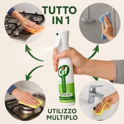 Cif Infinite Clean Spray Multiuso lime e Fiori Bianchi con Probiotici 280ml