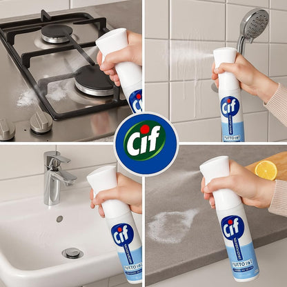 Cif Infinite Clean Spray Multiuso Fior di Loto & Sali Minerali con Probiotici – Pulizia Profonda e Lunga Durata – Per CIF 280