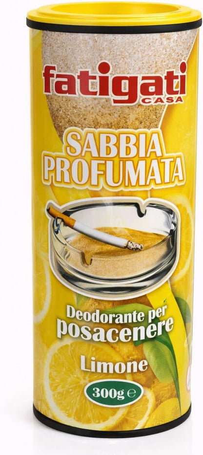 Sabbia Profumata per Posacenere, Assorbe Cenere e Odori, Profumazioni Assortite, Set da 4/8/12 Pezzi