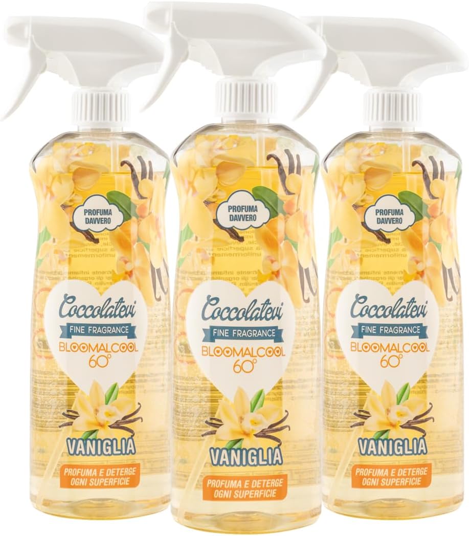 COCCOLATEVI Bloomalcool 60° 750 ml, Detergente Multiuso Profumato