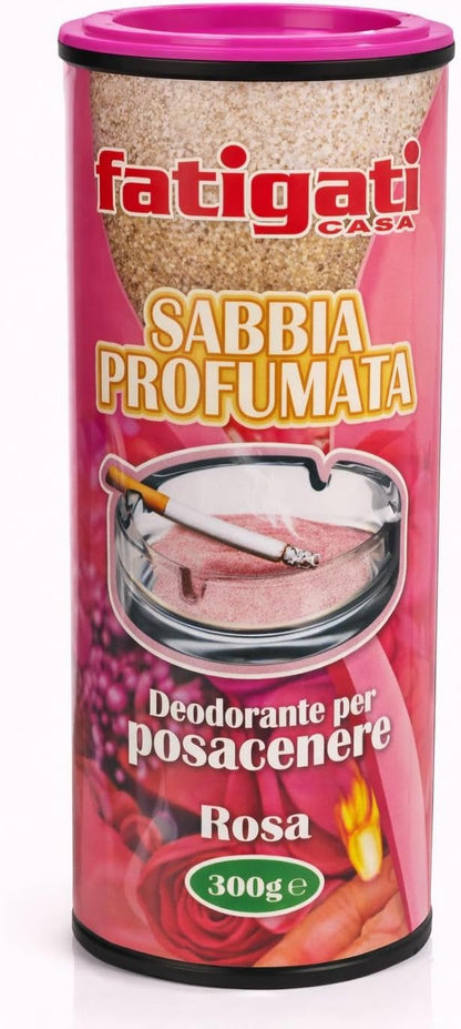 Sabbia Profumata per Posacenere, Assorbe Cenere e Odori, Profumazioni Assortite, Set da 4/8/12 Pezzi