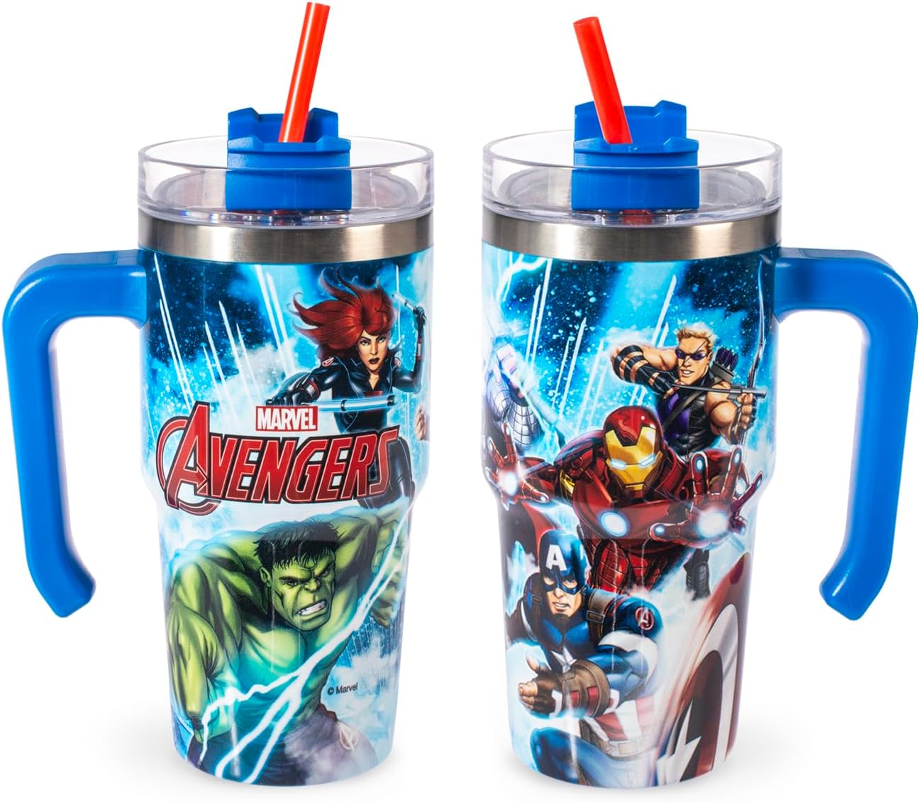 Tazza Termica con Cannuccia – Tumbler Termico 0,6L, in Acciaio Inox | Isolamento Termico Doppia Parete | Riutilizzabile