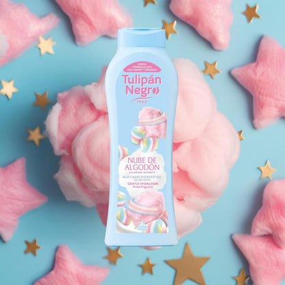 Tulipan nero, gel da bagno nuvole di cotone, morbido idrato, 650 ml