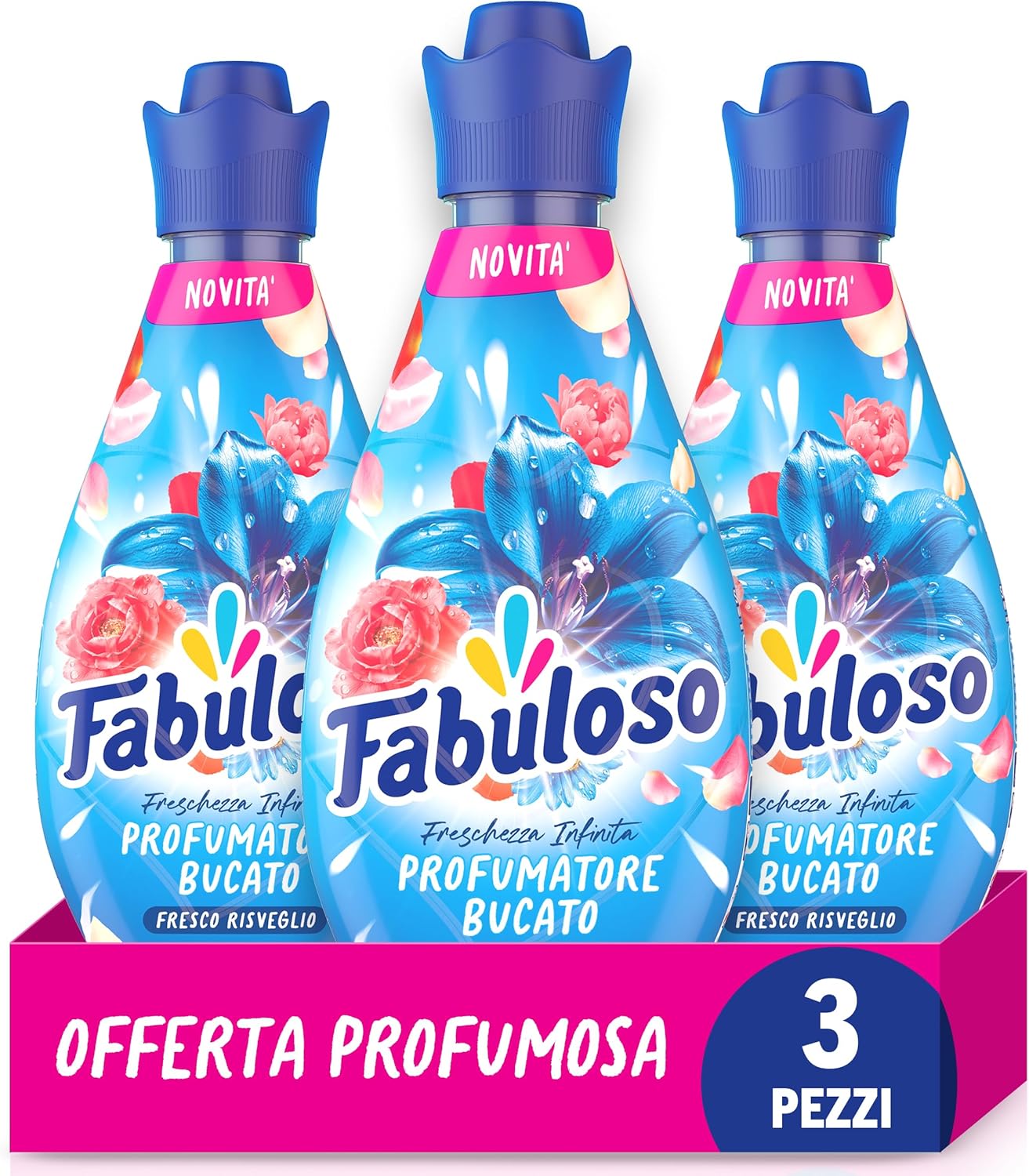 Fabuloso Ammorbidente Liquido per Bucato Freschezza Infinita 3x 730 ml