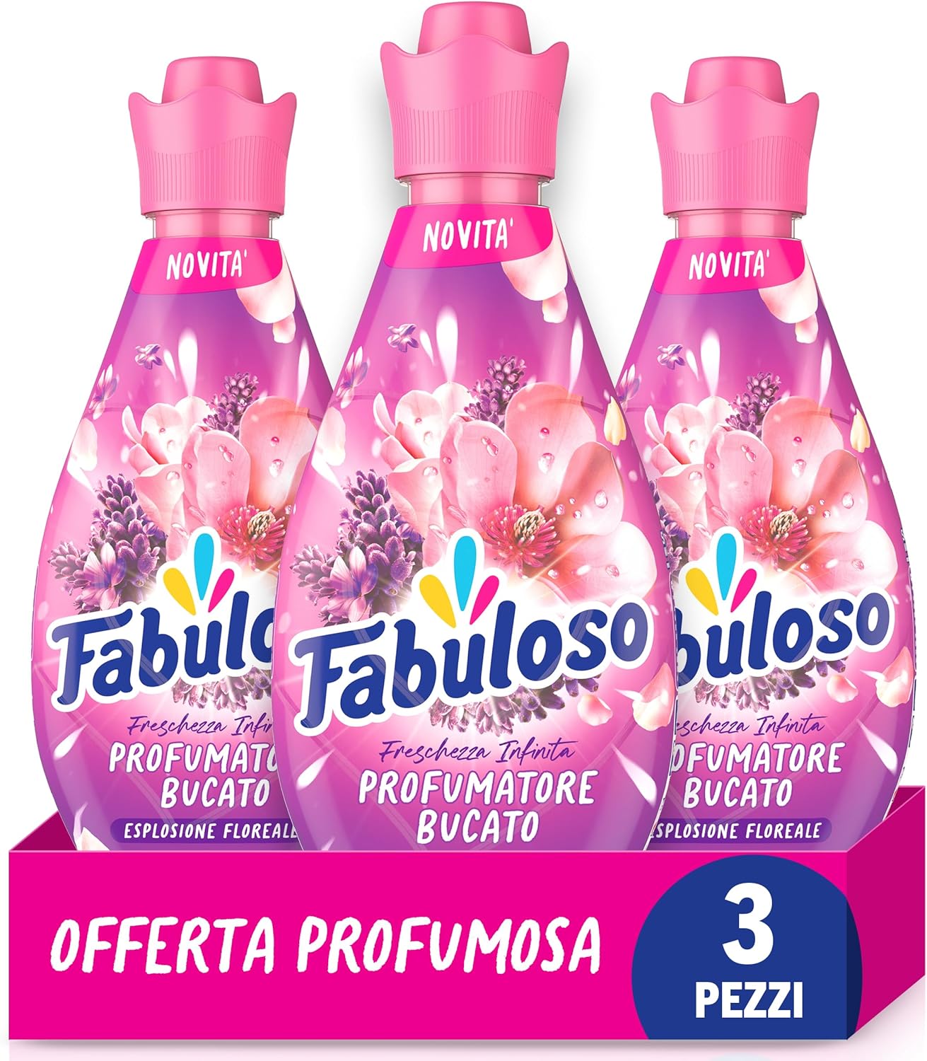 Fabuloso Ammorbidente Liquido per Bucato Freschezza Infinita 3x 730 ml