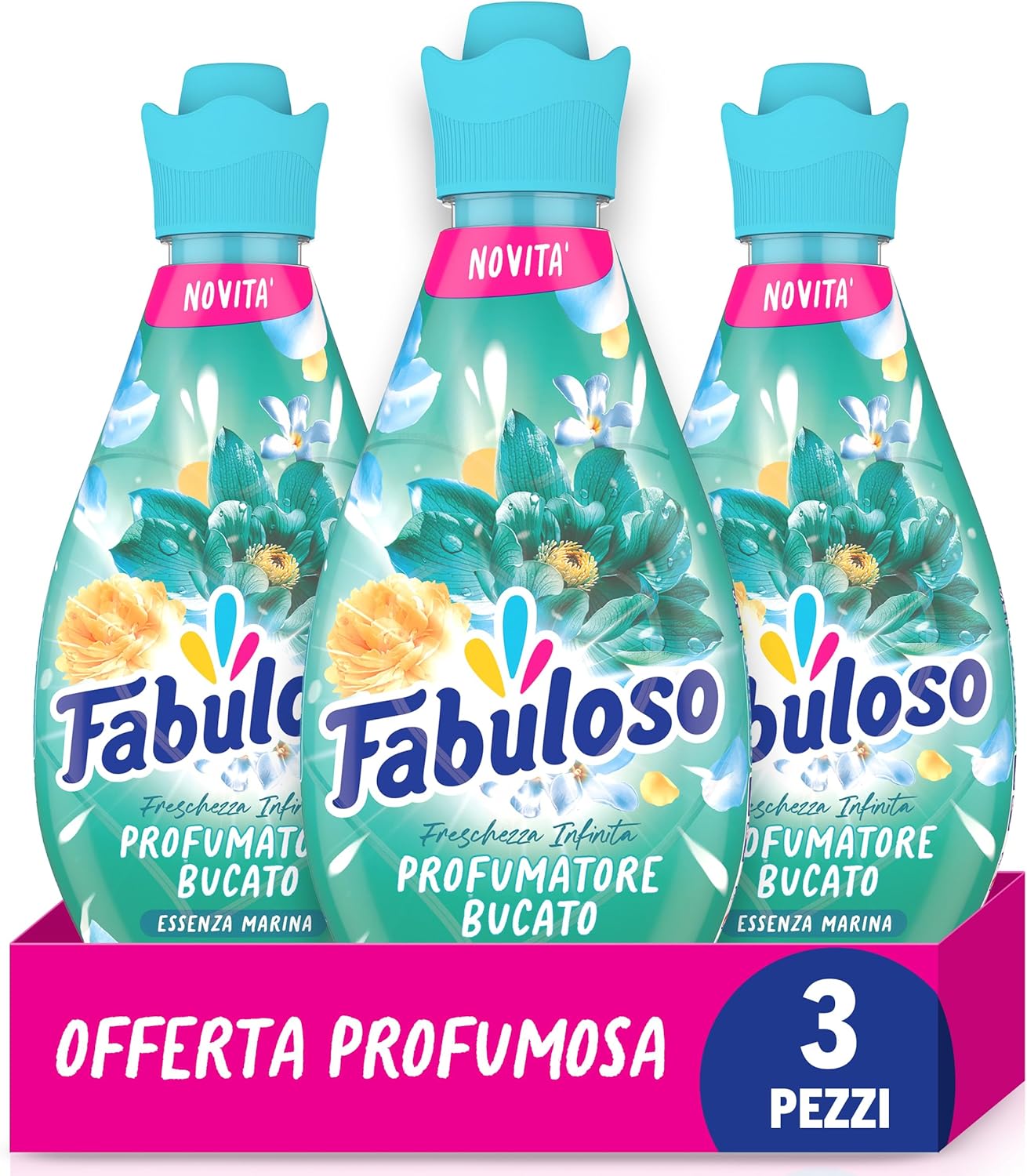 Fabuloso Ammorbidente Liquido per Bucato Freschezza Infinita 3x 730 ml