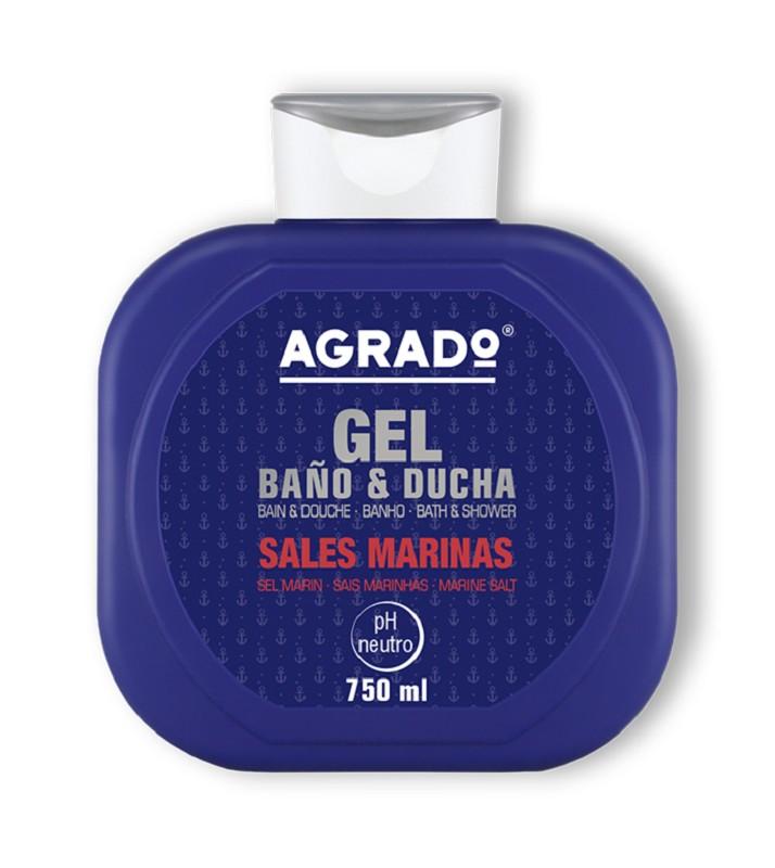 AGRADO GEL BAGNO E DOCCIA SALI MARINI 750 ML