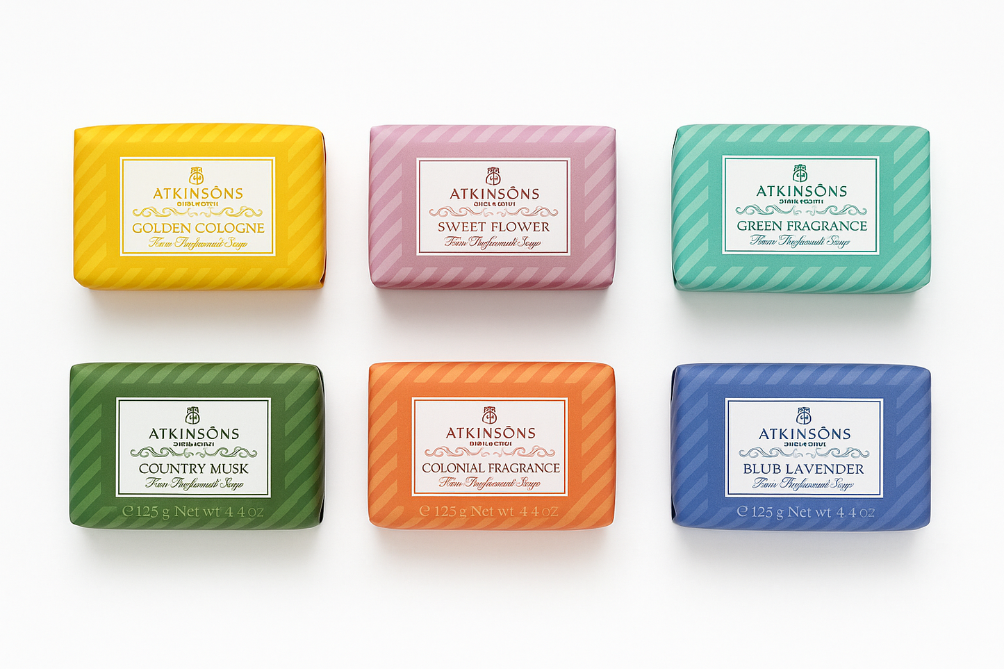 6x Atkinsons saponetta mani 125gr