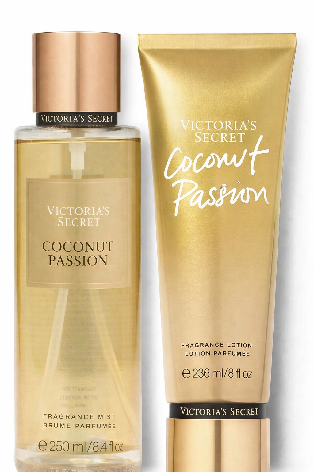 Victoria's Secret -Acqua corpo 250ml + Crema corpo 236ml Cocconut passion