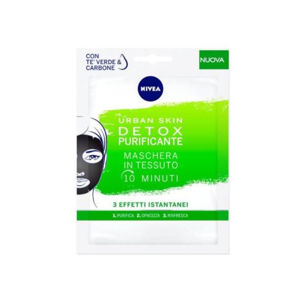 NIVEA MASCHERA URBAN SKIN TESSUTO PURIF.TE'VERDE