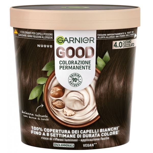 GARNIER GOOD COLORAZIONE PERMANENTE CASTANO CIOCCOLATO 4.0