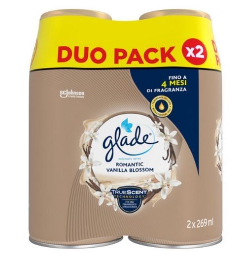 GLADE AUTOMATIC SRAY RIC. ROMANTIC VANILLA BLOSSOM 2X269ML