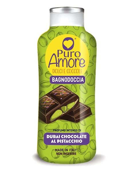 PURO AMORE BAGNODOCCIA DUBAI CHOCOLATE PISTACCHIO 650ML