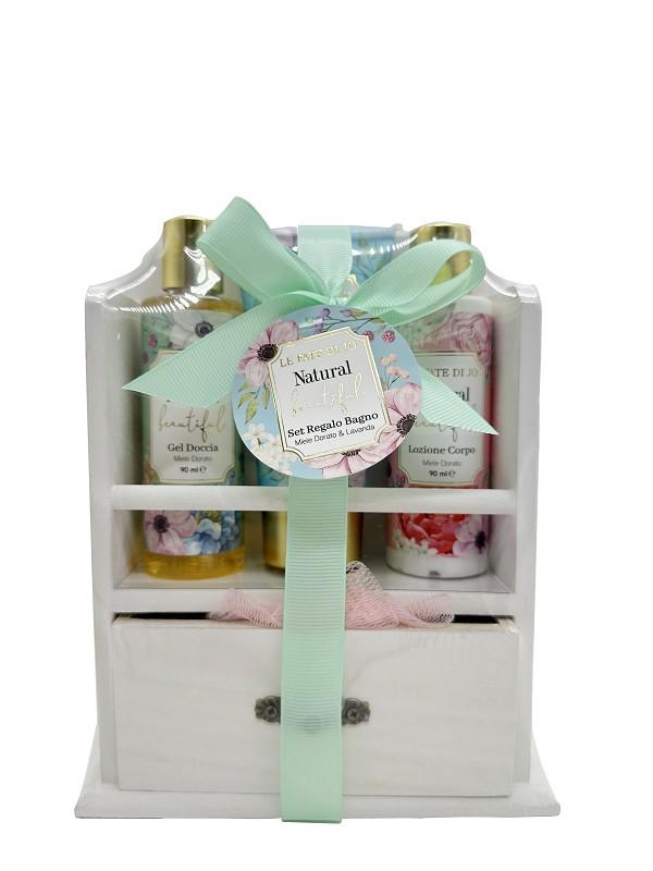 LE FATE DI JO NATURAL BEAUTIFUL COFFRET CORPO 4PZ CON MOBILETTO