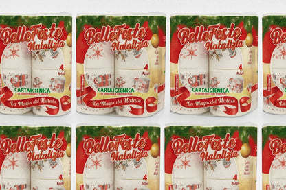 Carta igienica natalizia, Morbida e Resistente, Decorativa