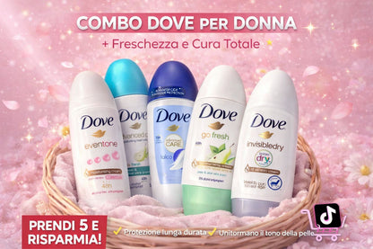 Set 5 Deodoranti Dove Per Donna, 50ml