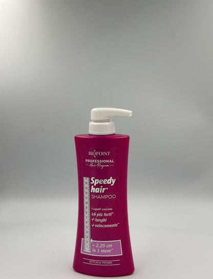 Biopoint Speedy Hair - Shampoo 400ml, Maschera Capelli 400 ml e Spray Capelli 250 ml, Azione Stimolante Per Una Crescita Più Rapida Dei Capelli