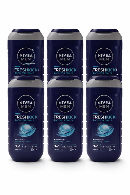 x6 Nivea men freshkick 250ml