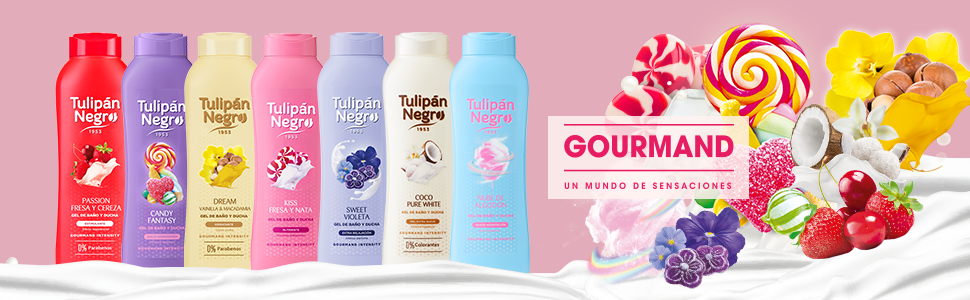 Tulipan nero, gel da bagno algodon e cotone, morbido idrato, 650 ml
