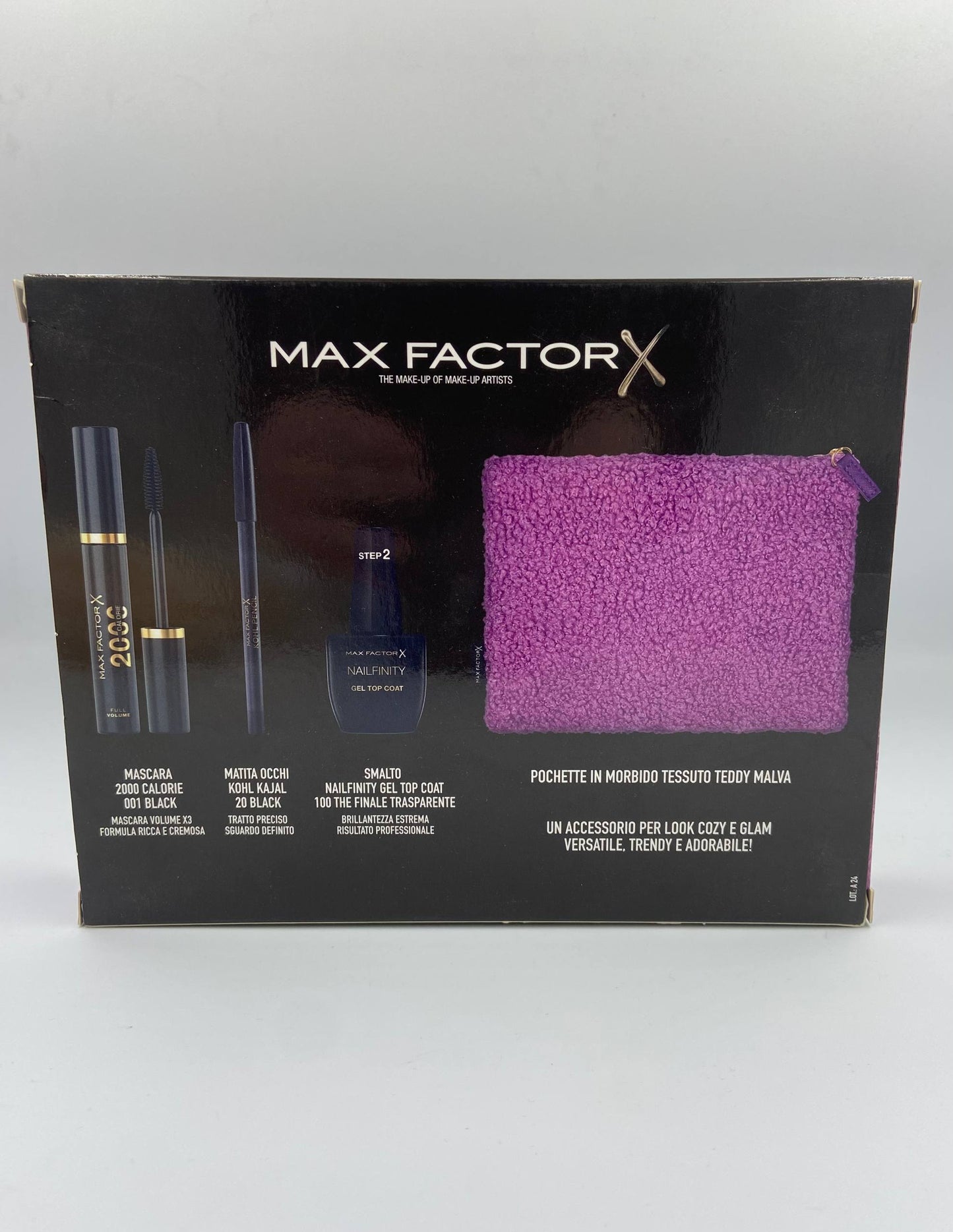 Max Factor Teddy Chic Collection, Cofanetto Mascara + Matita + Smalto, ecc, Idea Regalo