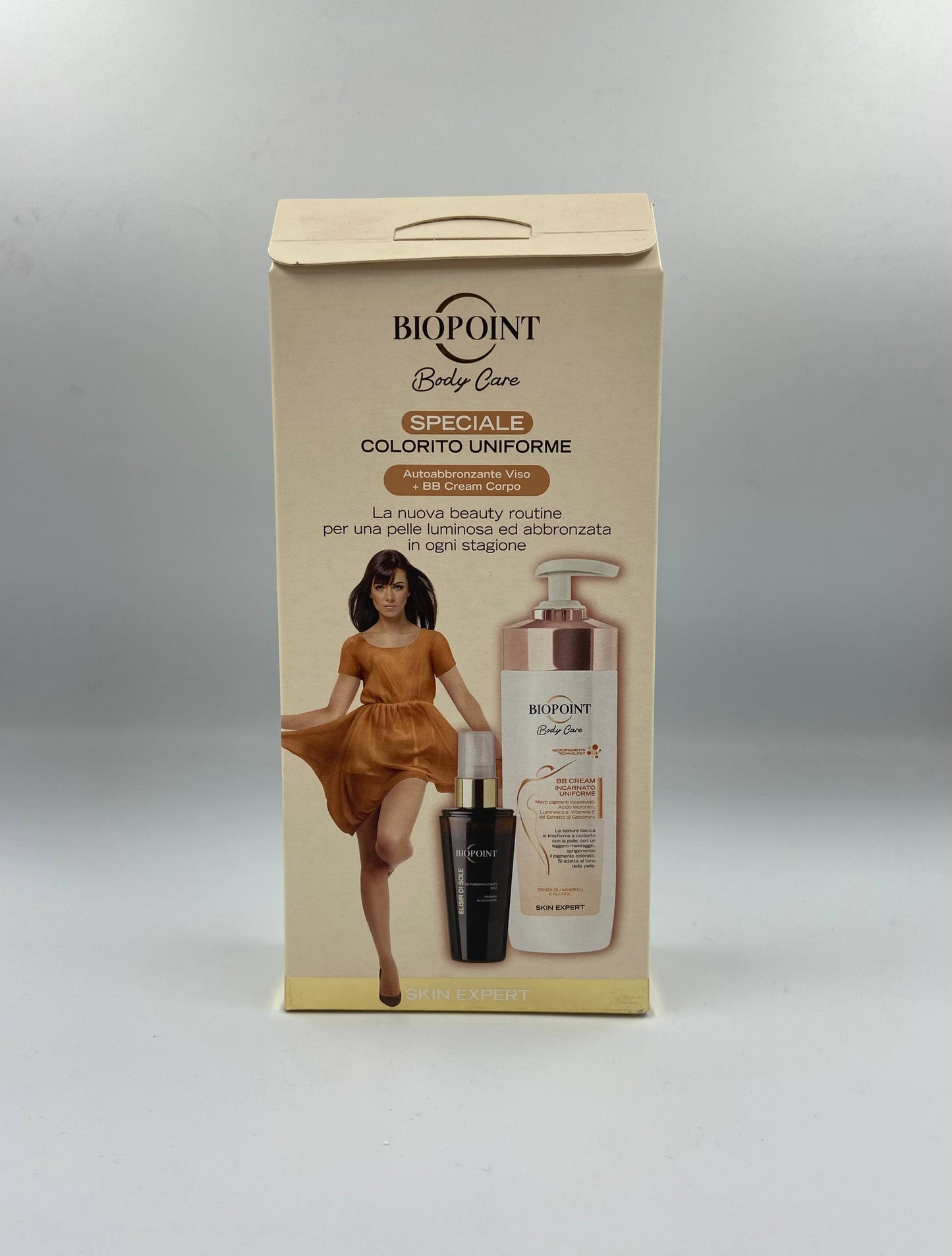 BioPoint Body Care, Kit AutoAbbronzante Viso + Crema Corpo, Idea Regalo